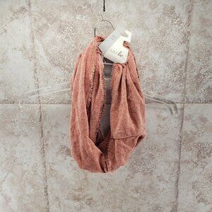 Fashion Accessories Infinity Loop Scarf Just Be Mauve Raw Edge One Size NWT